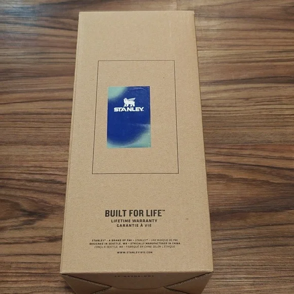 Stanley Teal, Aqua & Royal Blue Gradient Travel Mug with Handle - Picture 5 of 6